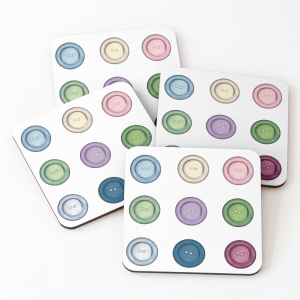Item preview, Buttons Sticker Sheet designed and sold by Sophie Louise Arts.