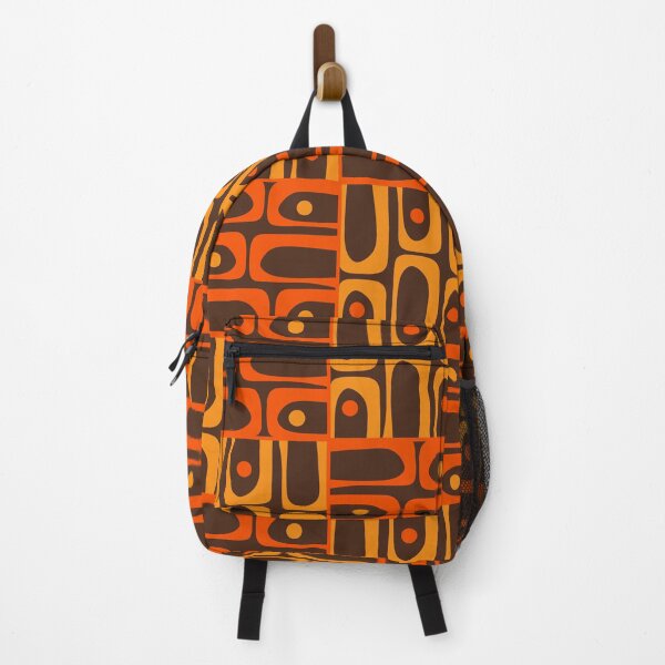 Item preview, Mid Century Modern Abstract Retro 70s Brown and Orange Piquet Multi Pattern 2 designed and sold by kierkegaard.