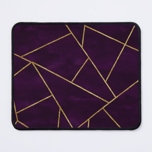 Item preview, Dark Purple Ink Gold Geometric Pattern Glam designed and sold by svarupa.
