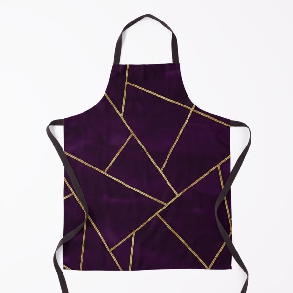Item preview, Dark Purple Ink Gold Geometric Pattern Glam designed and sold by svarupa.