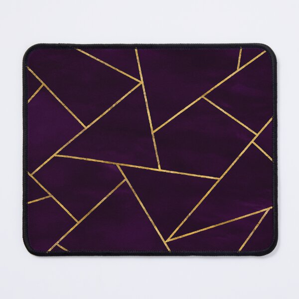 Item preview, Dark Purple Ink Gold Geometric Pattern Glam designed and sold by svarupa.