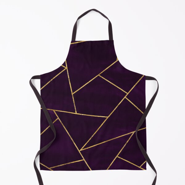Item preview, Dark Purple Ink Gold Geometric Pattern Glam designed and sold by svarupa.