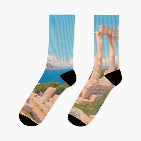 Item preview, Greek ruins by the sea designed and sold by Mauswohn.