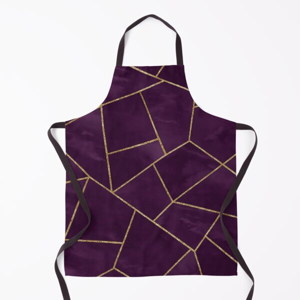 Item preview, Dark Purple Ink Gold Geometric Pattern Glam designed and sold by svarupa.