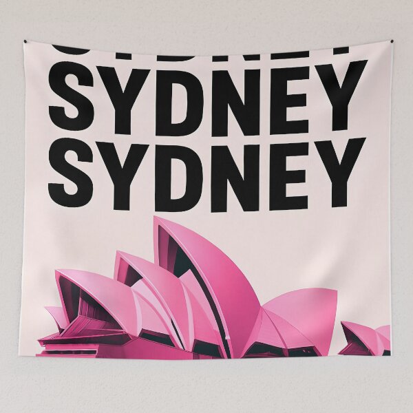 Item preview, Sydney Opera House Pink Pop Art designed and sold by paulrommer.