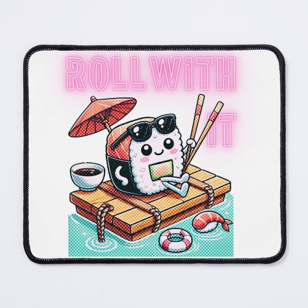 Item preview, Funny Cute Sushi Roll designed and sold by Nacho Average Designs.