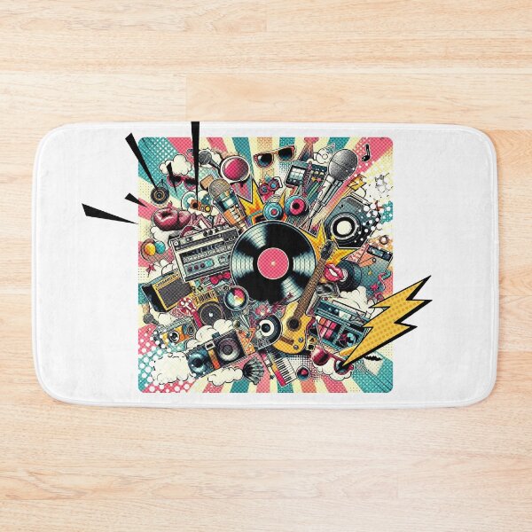 Item preview, Vintage Music Collage designed and sold by Nacho Average Designs.