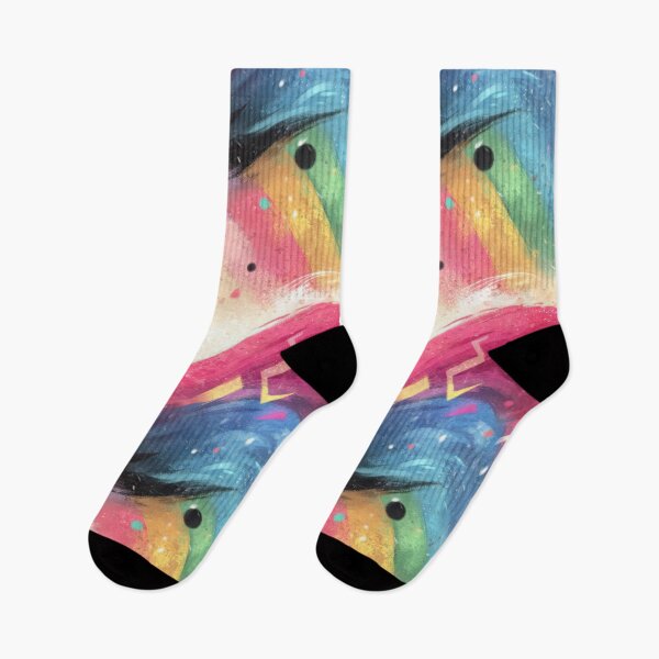 Item preview, Colorful whirlwind of shapes in Memphis style designed and sold by Piotrek0001.