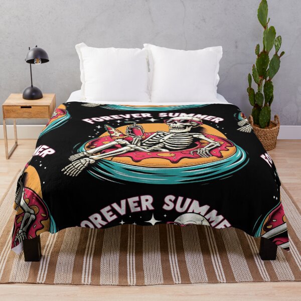 Item preview, Forever Summer Skeleton Pool Vibes Illustration designed and sold by KMHArts.
