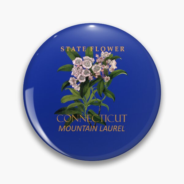 Item preview, Connecticut Territory Flower Kalmia Latifolia designed and sold by taiche.