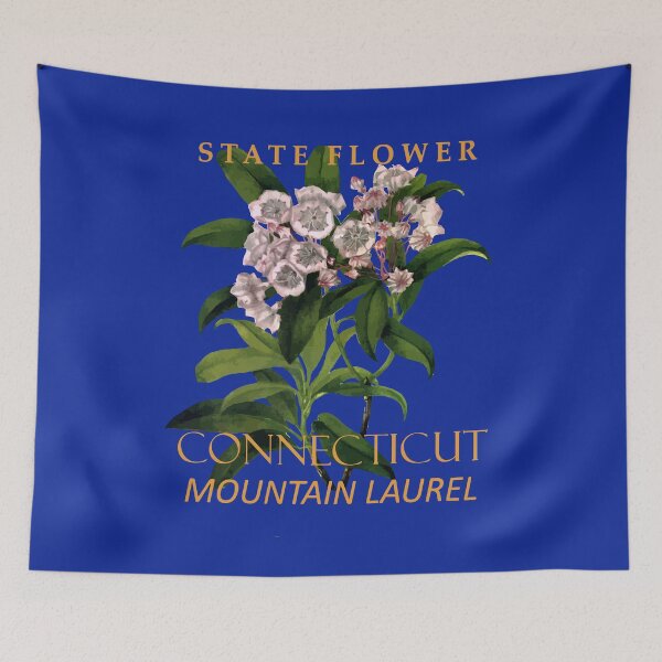 Item preview, Connecticut Territory Flower Kalmia Latifolia designed and sold by taiche.