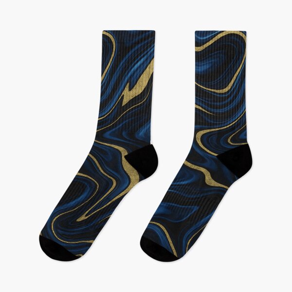 Item preview, Dark Blue Black Gold Glam Marble designed and sold by svarupa.