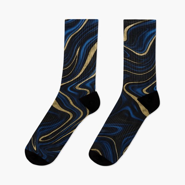 Item preview, Dark Blue Black Gold Glam Marble designed and sold by svarupa.