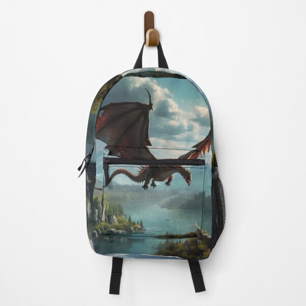 Item preview, Flying Red Dragon Mountains designed and sold by GrinGalore.