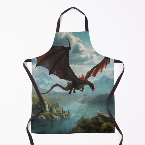 Item preview, Flying Red Dragon Mountains designed and sold by GrinGalore.