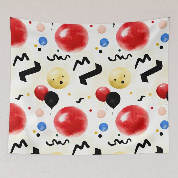 Item preview, Abstract Shapes Dance in Vibrant Retro Palette designed and sold by Piotrek0001.