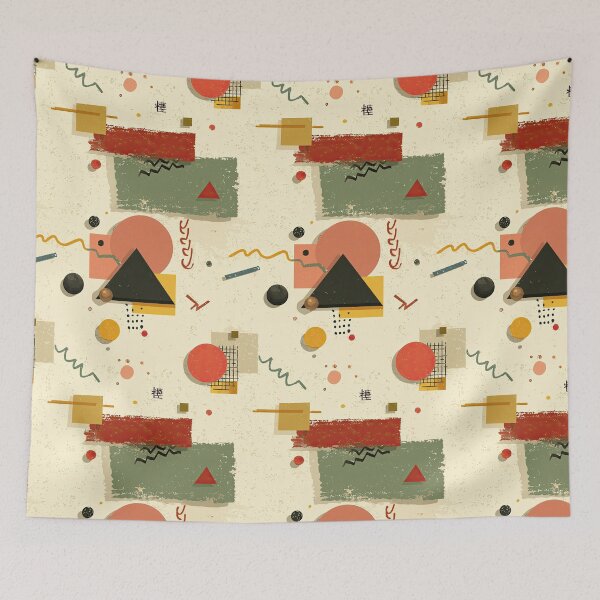 Item preview, Neon Shapes Party on Soft Color Fields designed and sold by Piotrek0001.