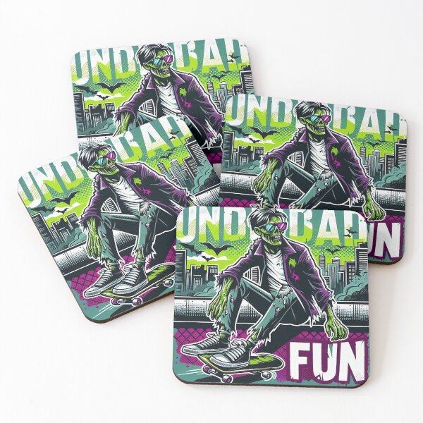 Item preview, Undead Zombie Skater Pop Art Illustration designed and sold by KMHArts.