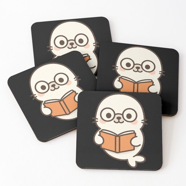 Item preview, Harbor Seals Bookworm Seal designed and sold by DamioPolArt.