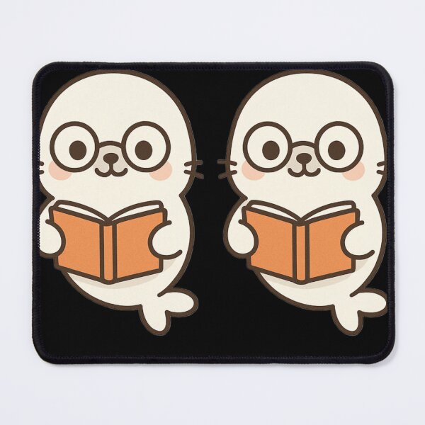 Item preview, Harbor Seals Bookworm Seal designed and sold by DamioPolArt.