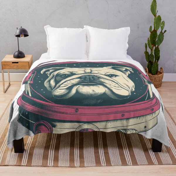 Item preview, Bulldog Astronaut - Retro Space Dog Comic Style Illustration designed and sold by ColSora8.