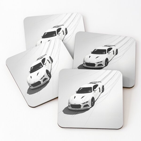 Item preview, Sleek White Sports Car on White designed and sold by DigitalHeadache.