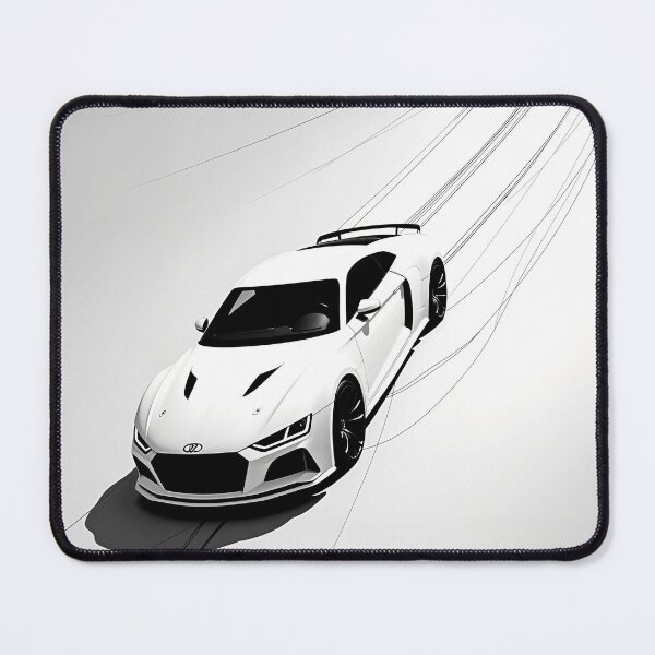 Item preview, Sleek White Sports Car on White designed and sold by DigitalHeadache.