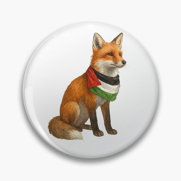 Item preview, The Watchful Fox – Spirit of Palestine designed and sold by FREE_PALESTINE_DESIGN.