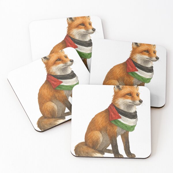 Item preview, The Watchful Fox – Spirit of Palestine designed and sold by FREE_PALESTINE_DESIGN.