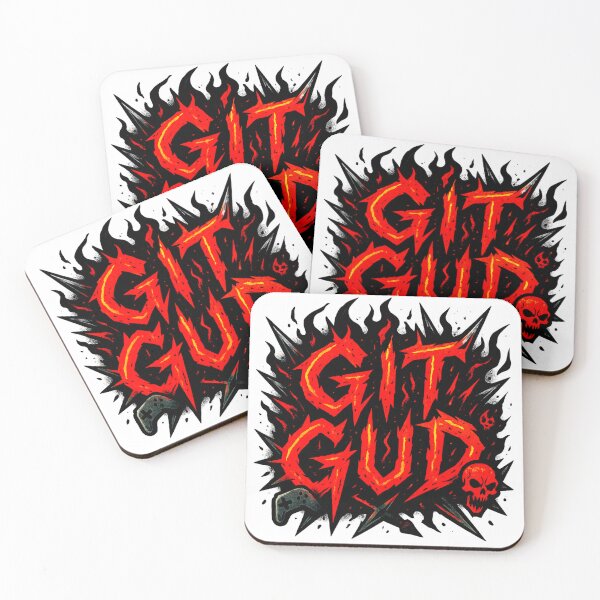 Item preview, GIT GUD Gaming Design - Hardcore Gamer Motivation designed and sold by PSInkStudio.
