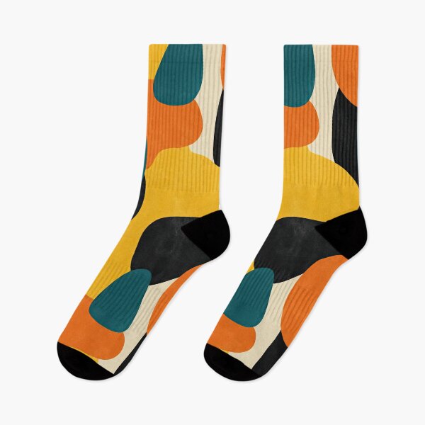 Item preview, Retro Geometry in Warm Mustard and Teal designed and sold by Piotrek0001.