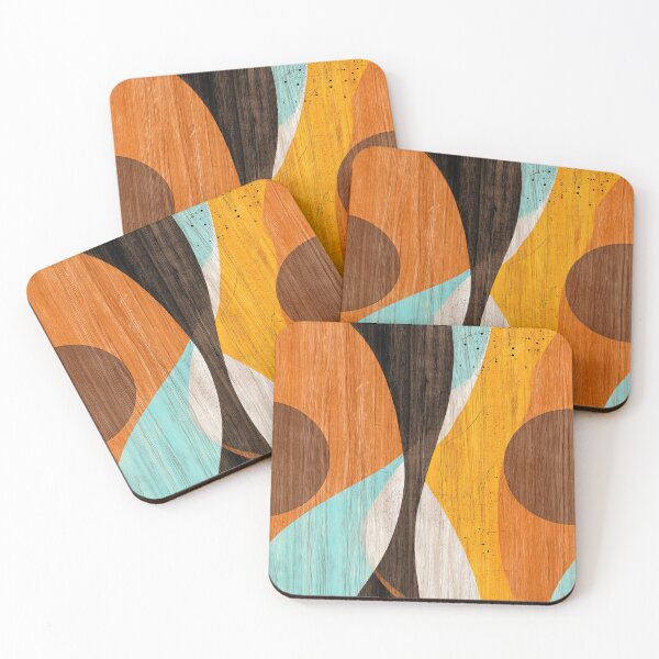 Item preview, Playful Mid-Century Shapes on Vintage Background designed and sold by Piotrek0001.