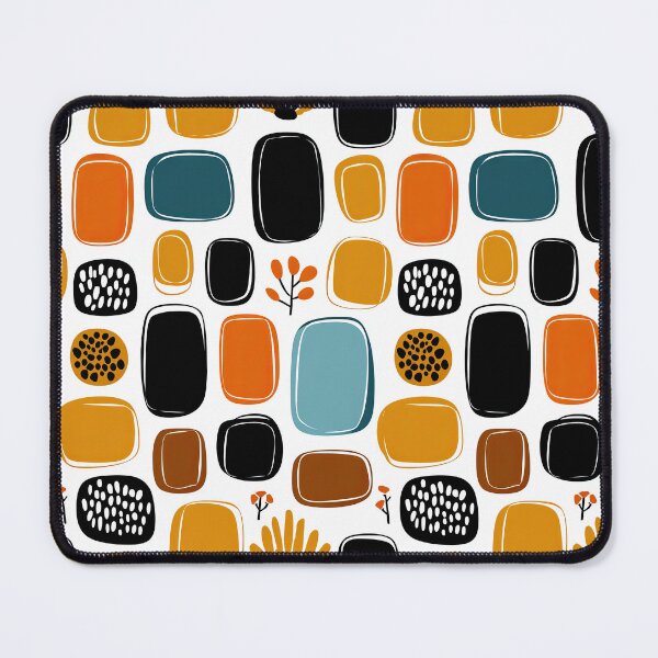 Item preview, Walnut Wood and Orange Retro Pattern Delight designed and sold by Piotrek0001.