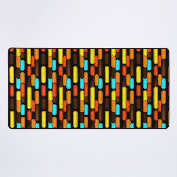 Item preview, Teal and Yellow Blocks with Retro Charm designed and sold by Piotrek0001.