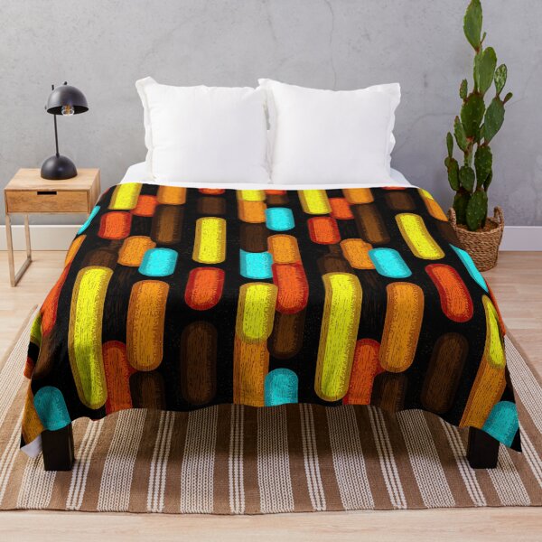 Item preview, Teal and Yellow Blocks with Retro Charm designed and sold by Piotrek0001.