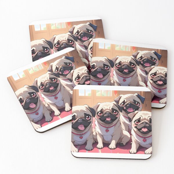 Item preview, Pug Dog Friends  designed and sold by netz28.