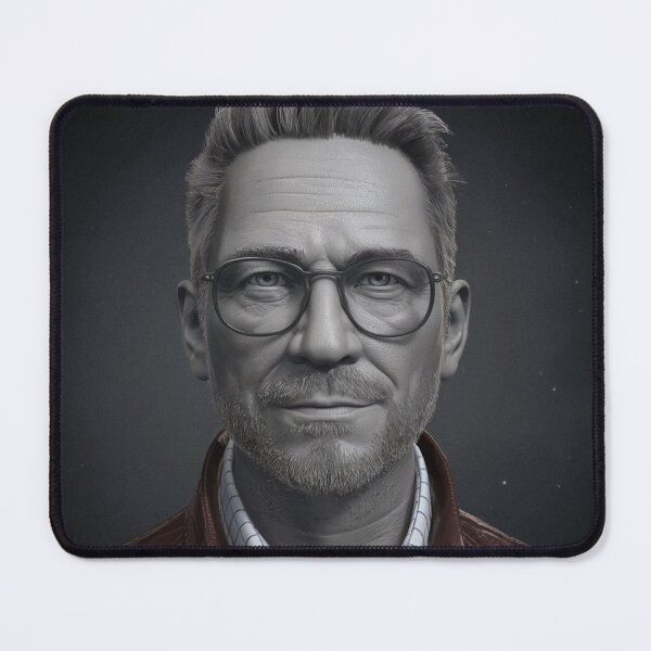 Item preview, Serious Man Face Portrait | Intense Expression Photography Print designed and sold by OrangeMG.