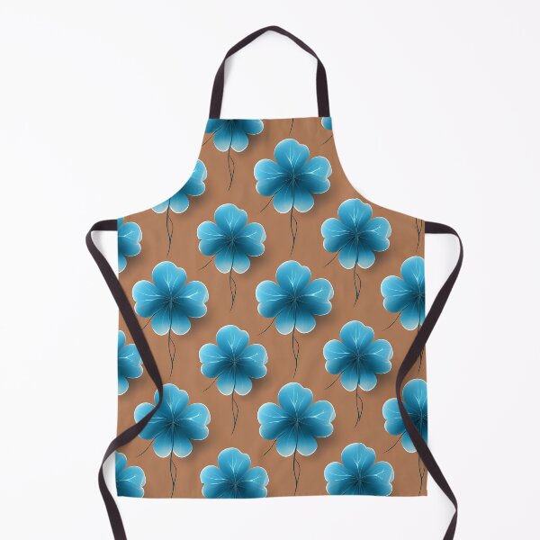 Item preview, Turquoise Four-Leaf Clover On Mocha Mousse Background designed and sold by MKH GARDEN STORE.