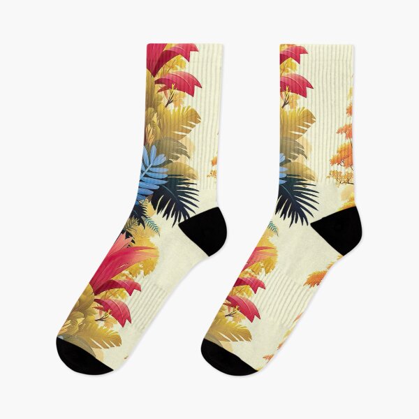 Item preview, Tropical pastel foliage with geometric botanical shapes designed and sold by Piotrek0001.