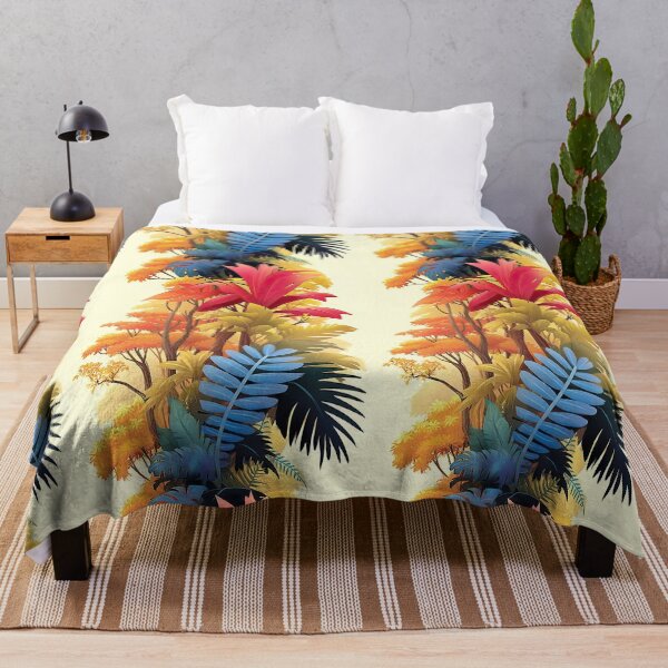 Item preview, Tropical pastel foliage with geometric botanical shapes designed and sold by Piotrek0001.
