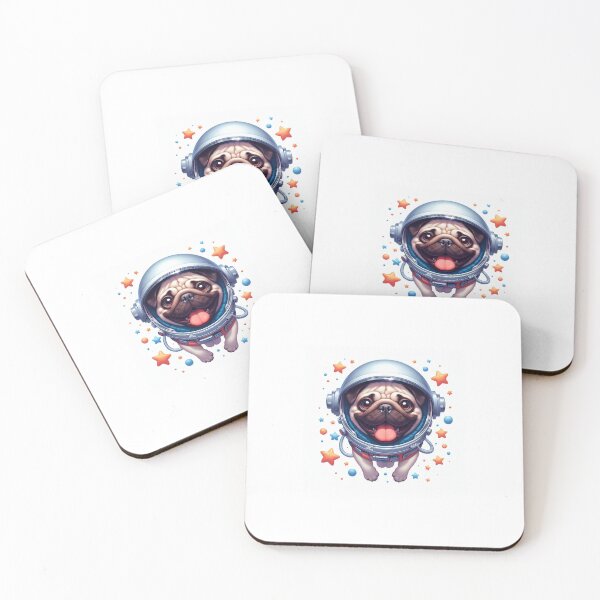 Item preview, Pug in space designed and sold by netz28.