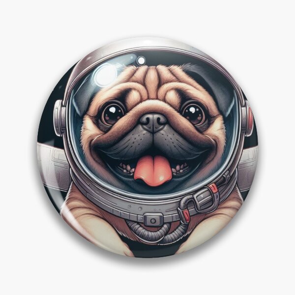 Item preview, Pug Dog in space  designed and sold by netz28.