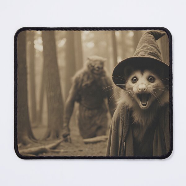 Item preview, Shocked Wizard Possum in the Appalachian Woods – Cryptid Encounter Tee designed and sold by JonHale.