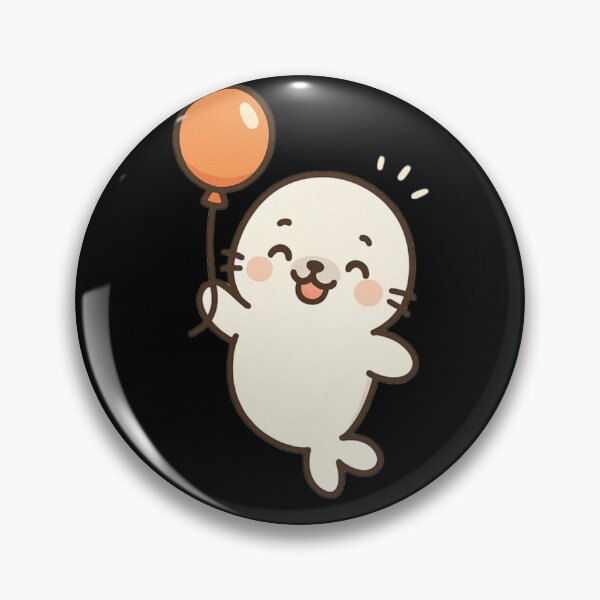 Item preview, Harbor Seals Seal with balloon designed and sold by DamioPolArt.