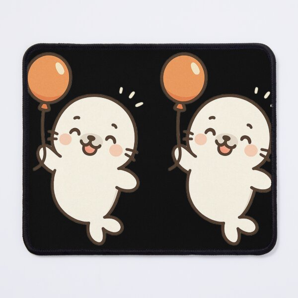 Item preview, Harbor Seals Seal with balloon designed and sold by DamioPolArt.