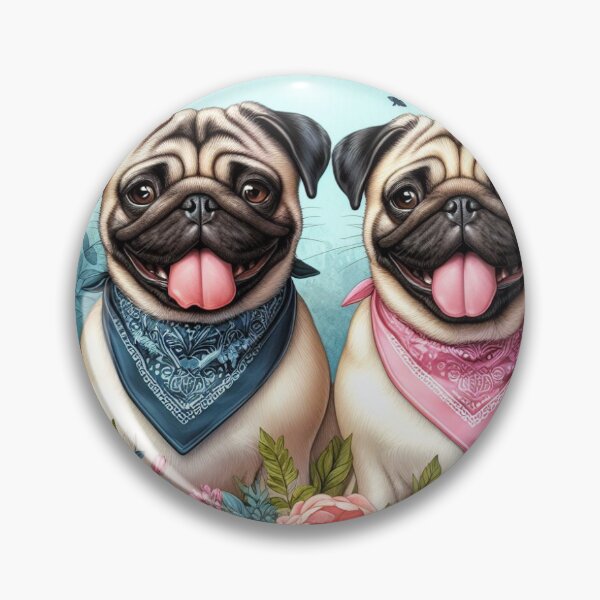 Item preview, Amistad del perro Pug designed and sold by netz28.