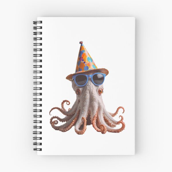 Item preview, Octopus Birthday Party Hat Happy Balloons Celebrations Cute cool designed and sold by CheeseBlueprint.