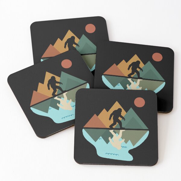 Item preview, Bigfoot Mountain Yeti Sasquatch Retro Alien Camping Hiking designed and sold by Magzars.