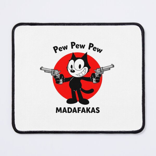 Item preview, pew pew, cat, badass, rebel, Funnyfits70, retro, vintage, meme, funny, humor designed and sold by FunnyFits70.