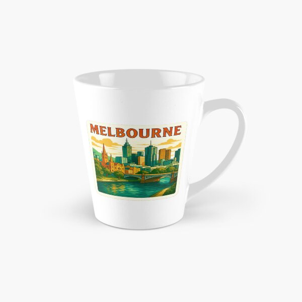 Item preview, Melbourne, Australia - Yarra River & City Skyline designed and sold by Myra365Art.